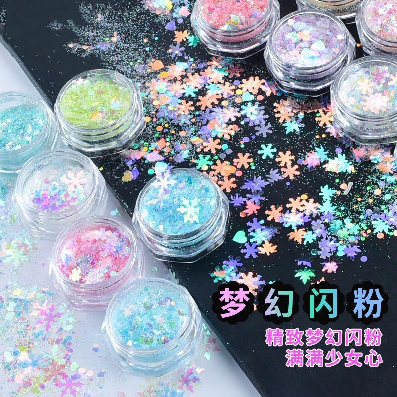 

Nail Glitter Dream Snowflake Love Star Sequins Mix Crafts Sequin For Christmas Party DIY Art Decoration Accessories