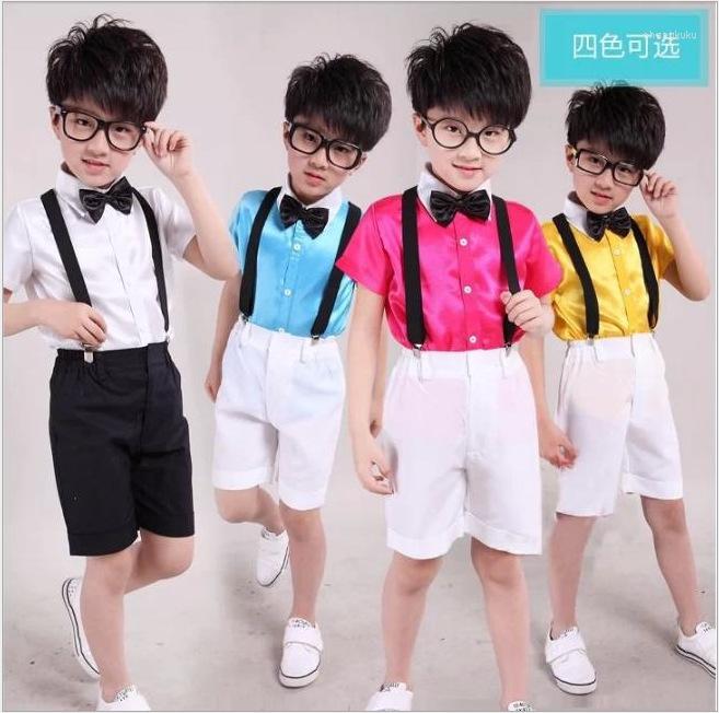 

Stage Wear Style Children's Choral Clothing Performance Boys Bib Costumes Suits