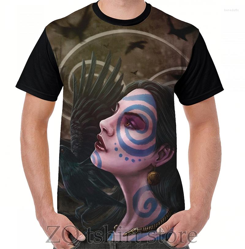 

Men' T Shirts The Morrigan Graphic T-Shirt Men Tops Tee Women Shirt Funny Print O-neck Short Sleeve Tshirts
