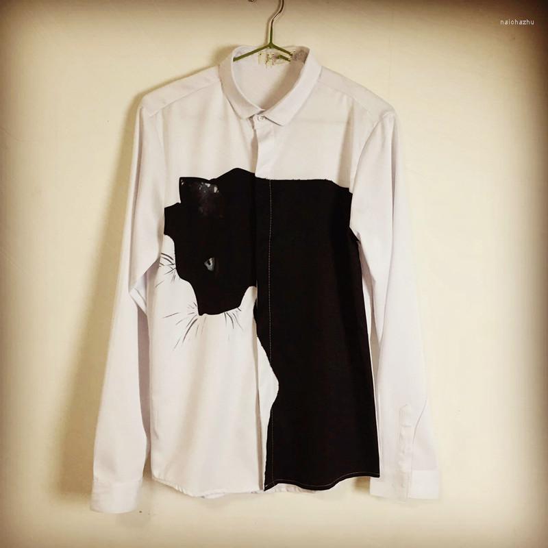 

Men's Casual Shirts ZZ1203 Fashion Men's 2023 Runway Luxury European Design Party Style Clothing