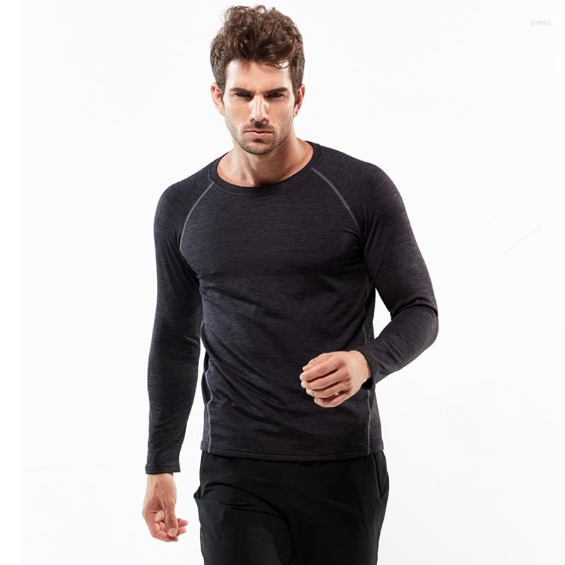 

Men's T Shirts Mens Tops Men Long Sleeve Fitness Simple Style Shirt Male O Neck Slim Fit Breathable High Quality Brand Clothing Size  5XL, Red