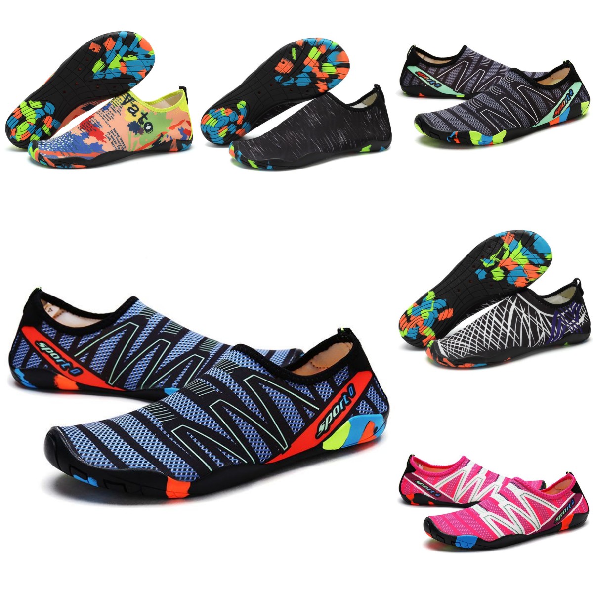 

Water Shoes Women men shoes Beach surf antiskid purple green grey red black Swim Diving Outdoor Barefoot Quick-Dry size eur 36-45
