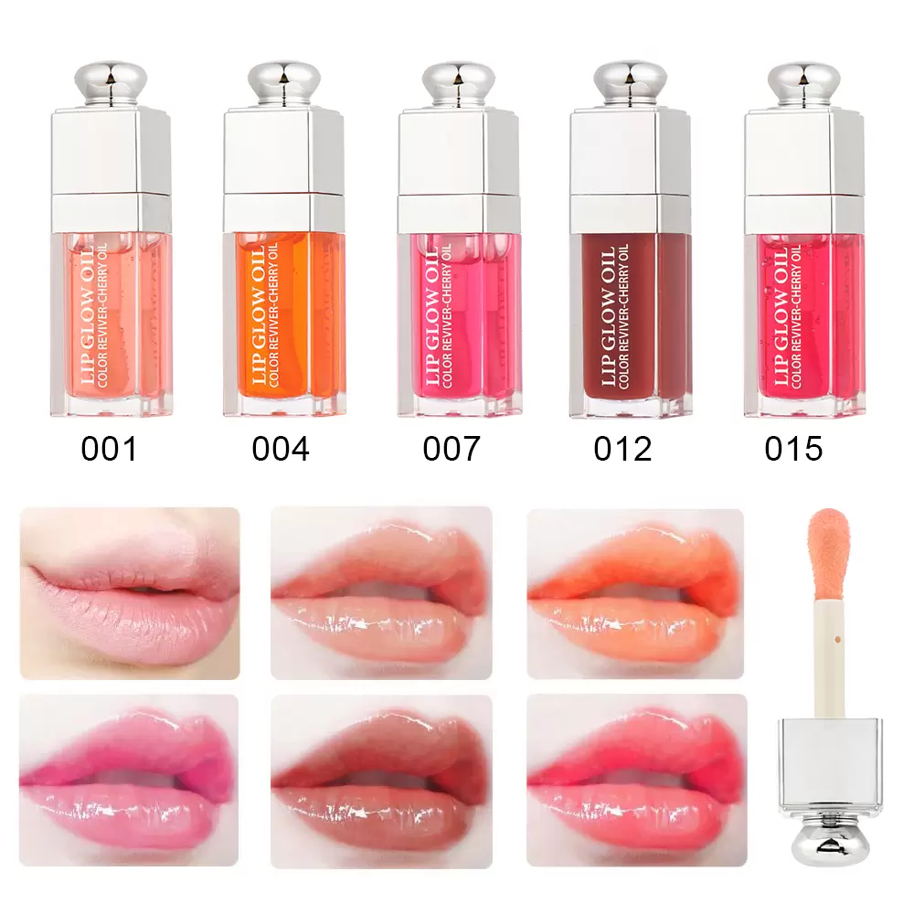 

Lip Gloss Clear Fashion 6ml Crystal Jelly Moisturizing Oil Plumping Sexy Plump Glow Tinted Plumper Lips MakeupLip, Customize