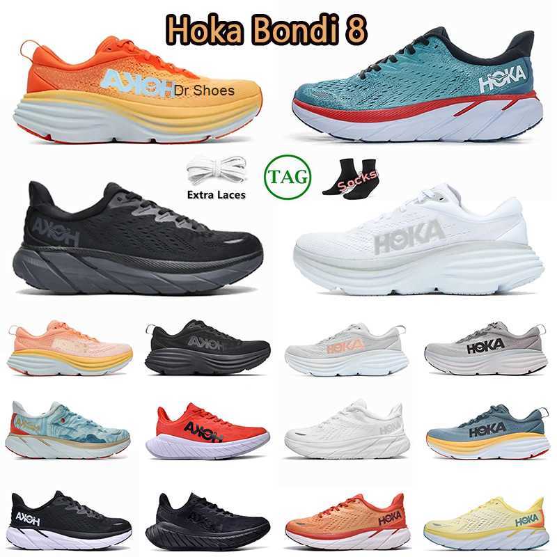 

Hoka Shoes one bondi 8 Clifton Athletic Runner Sneakers Hokas Carbon X 2 shadow triple black white harbor lunar rock women mens trainers, Clifton 8 (17) real teal aquarelle