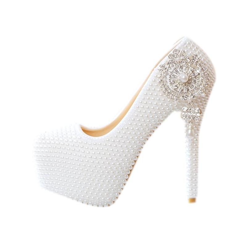 

Shoes 2022 White Pearls Thick Kitten High Heel Lace Pumps Princess Party Birthday Heels Drop Delivery Events Accessories Dhzoy