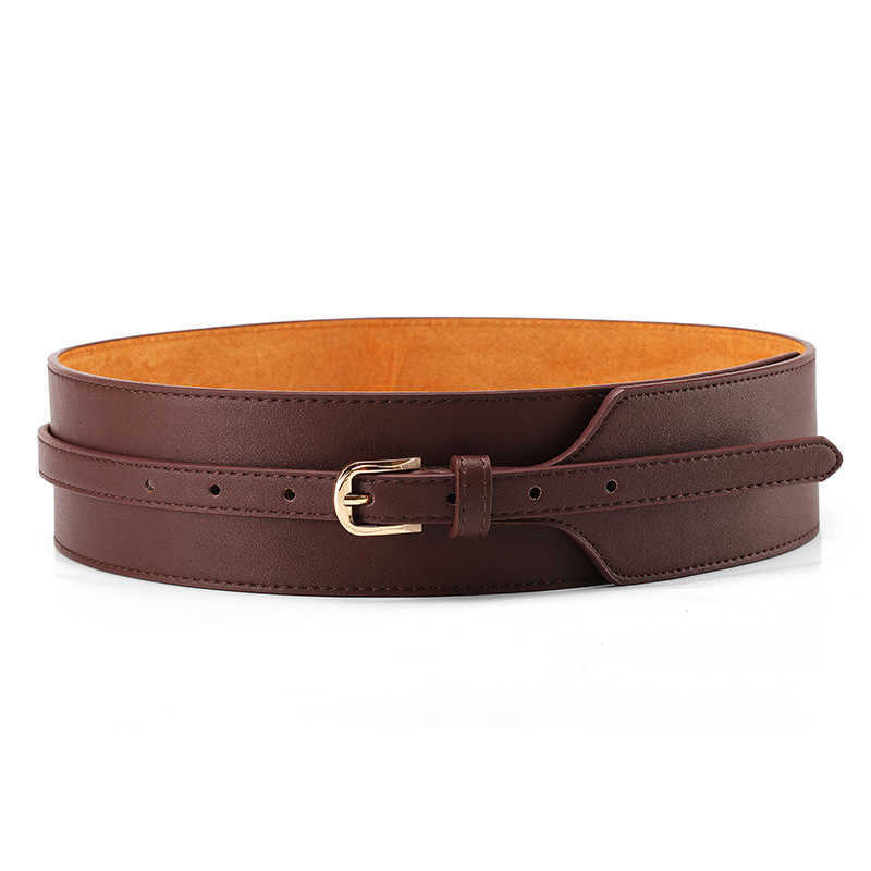 

Waist Chain Belts Buckles Men's Women's Down coat belt Women's wide belt Women's coat belt Leather simple decoration dress waist black