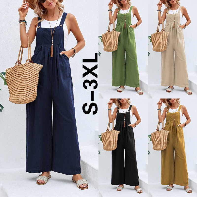 

2023 Hot selling women's plain casual pants with straps, Khaki 1