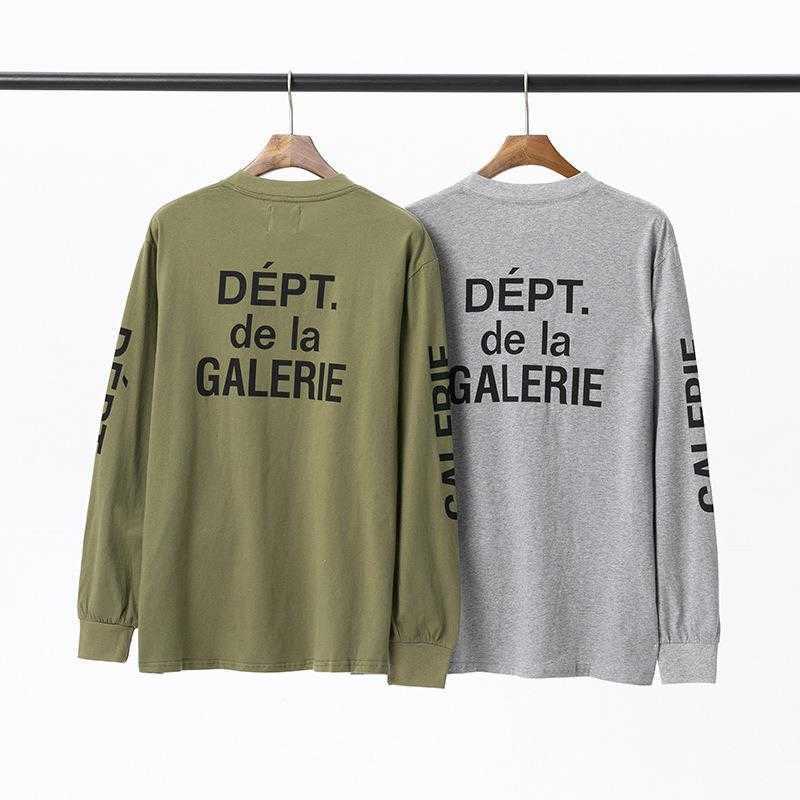 

Basic Shirt Mens Dept T Galleryes Shirts 2023 Letters Printed Crew Neck, Grey