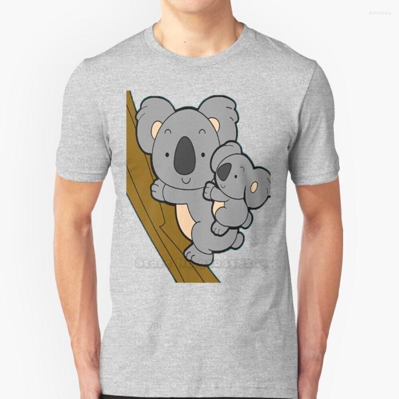 

Men's T Shirts Koala Short-Sleeved T-Shirt Harajuku Hip-Hop Tee Tops Australia Zoo Eucalipto Tree Son Love Together Animal, Mtee-orange