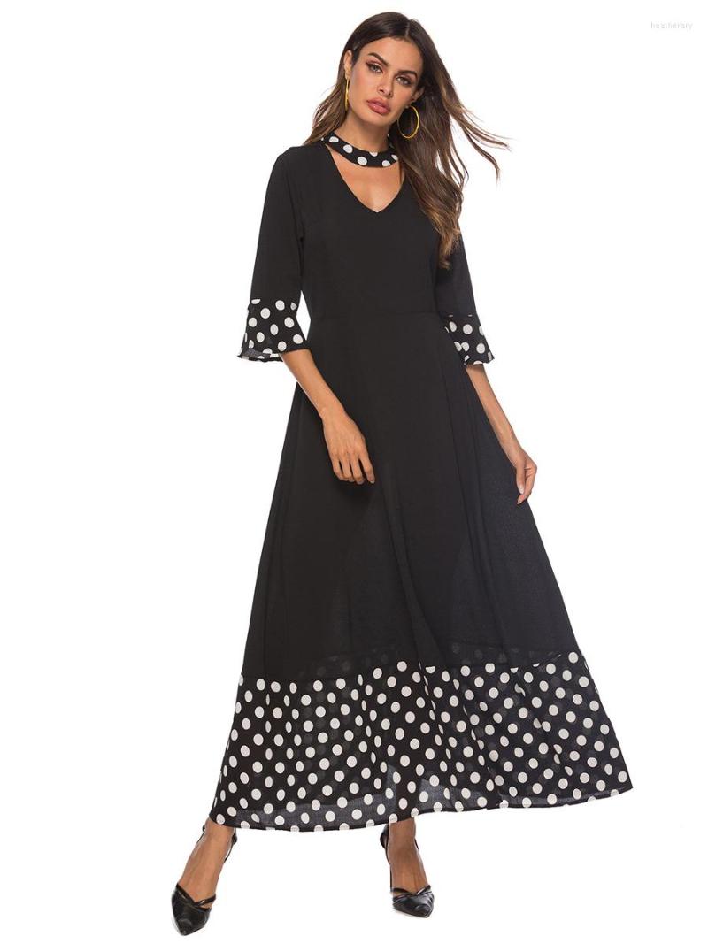 

Ethnic Clothing Dubai Abaya Djellaba Moroccan Kaftan Embroidered Square Neck Flare Sleeve Muslim Dress Long Skirt Arab Islamic Blue Ladies