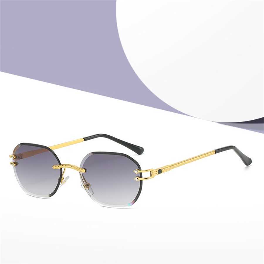 

Sunglasses 2023 new trimming sunglasses Fashion ocean glasses frameless trend