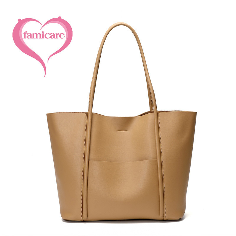 

Shopping Bags Women Tote Female Casual Fashion Split Leather Luxury Large Shoulder Lady Daily Using Handbag 2pcs Set 230313, Brown