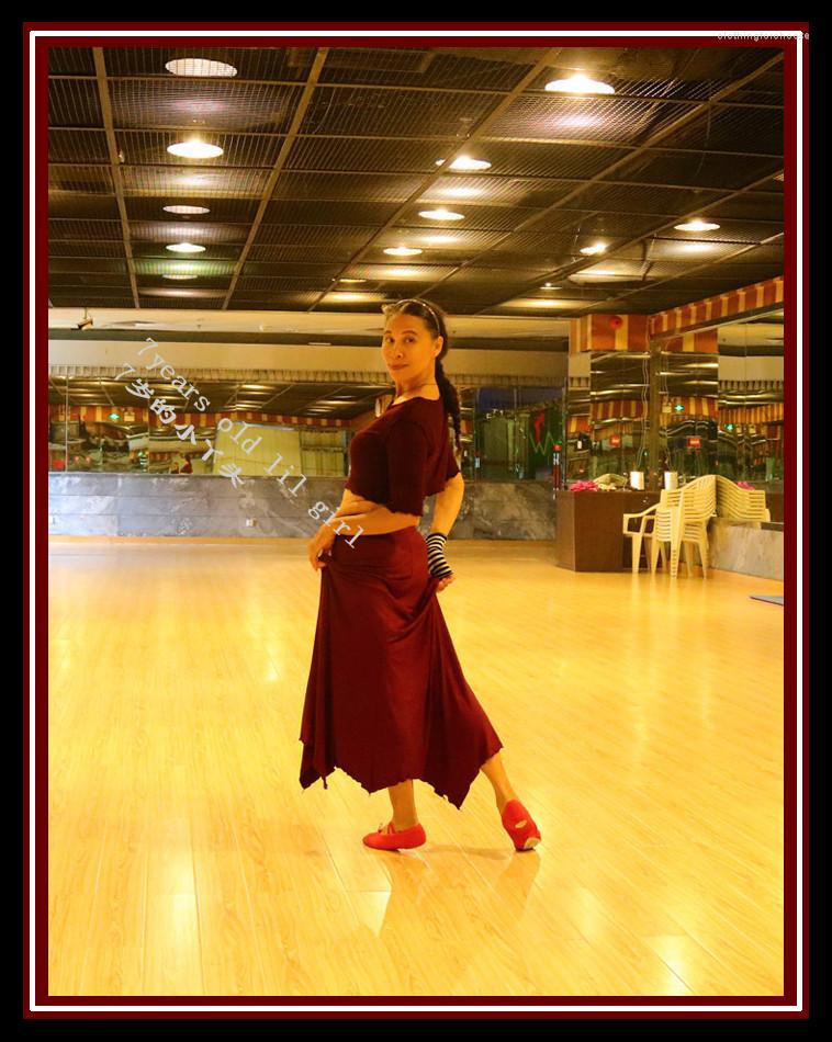 

Stage Wear Belly Dance Costumes Sets Selling With Top And Skirt For Practice HHT14