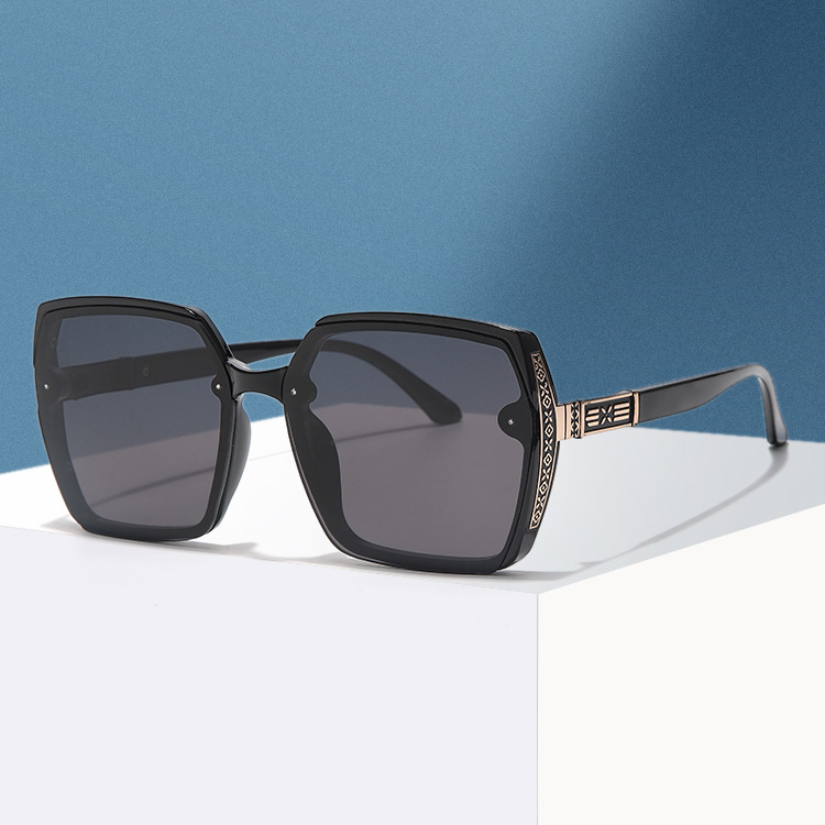 

Sunglasses with large frame, damp, sunshade, sun protection, driving glasses, net red, the same type of glasses