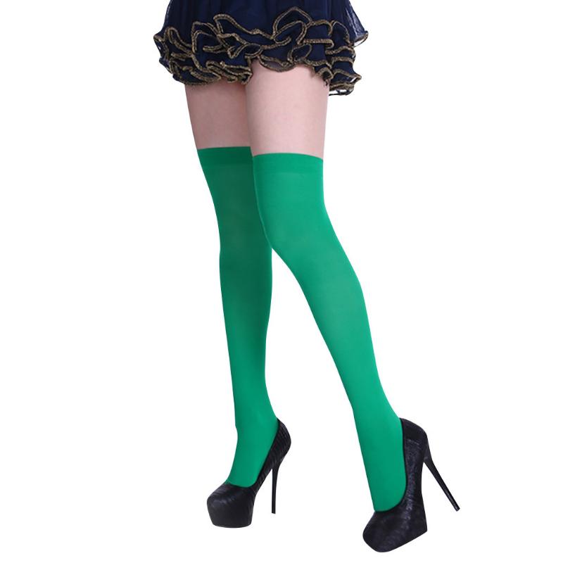 

Ball Caps Women Girls Solid Chriatmas Knee Socks Stockings Silk StockingsBall, White
