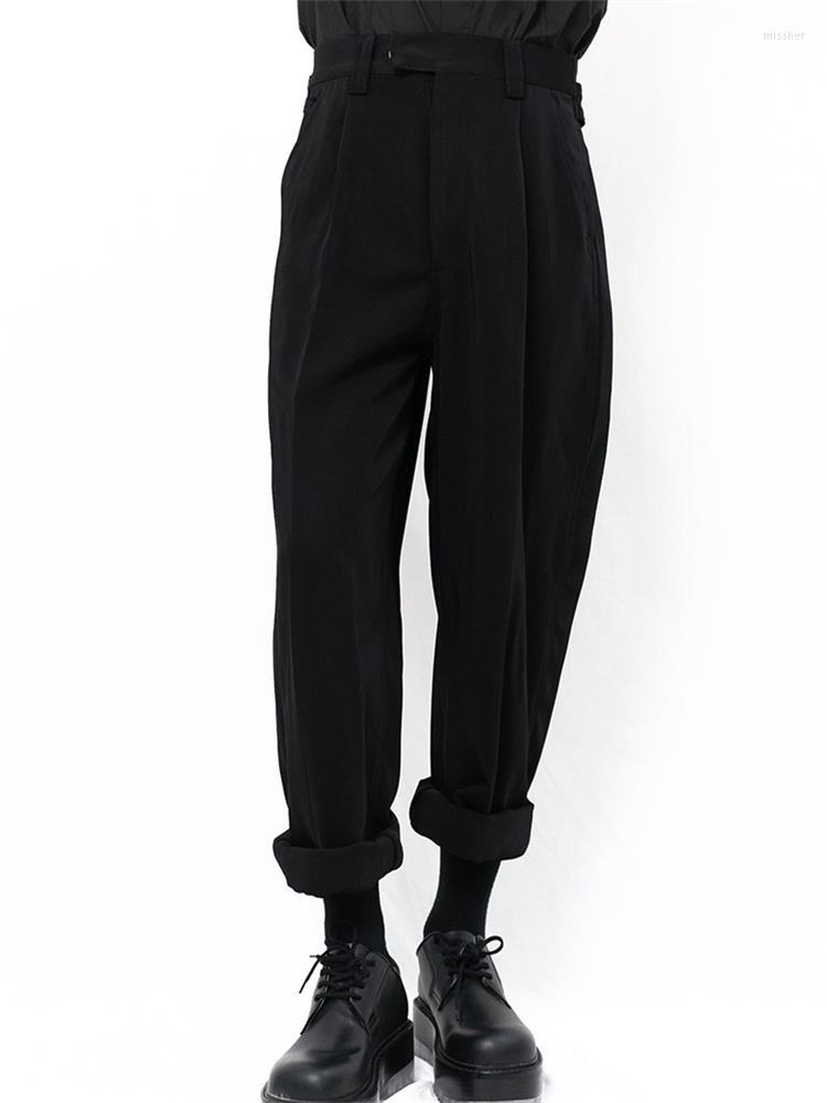 

Men's Pants Men's Straight Leg Spring And Autumn Classic Simple Casual Loose Large Size Suit, Black