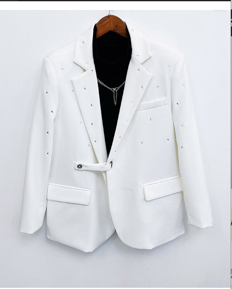 

Men's Suits Ad0770 Fashion Men's Coats & Jackets 2023 Runway Luxury European Design Party Style Clothing, Black