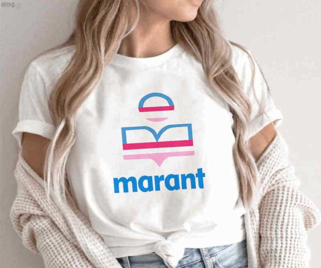

Summer Marant Tshirt Women Oversized Cotton Harajuku t Shirt Oneck Femme Causal Tshirts Fashion Brand Loose Tee G2205076056337, 021108