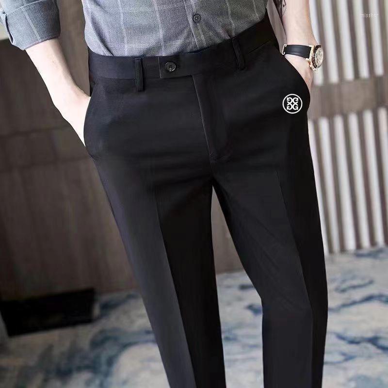 

Men's Pants Men Golf Wear 2023 Spring Autumn Sports Trousers Men's Horse Malbon, Black-4g