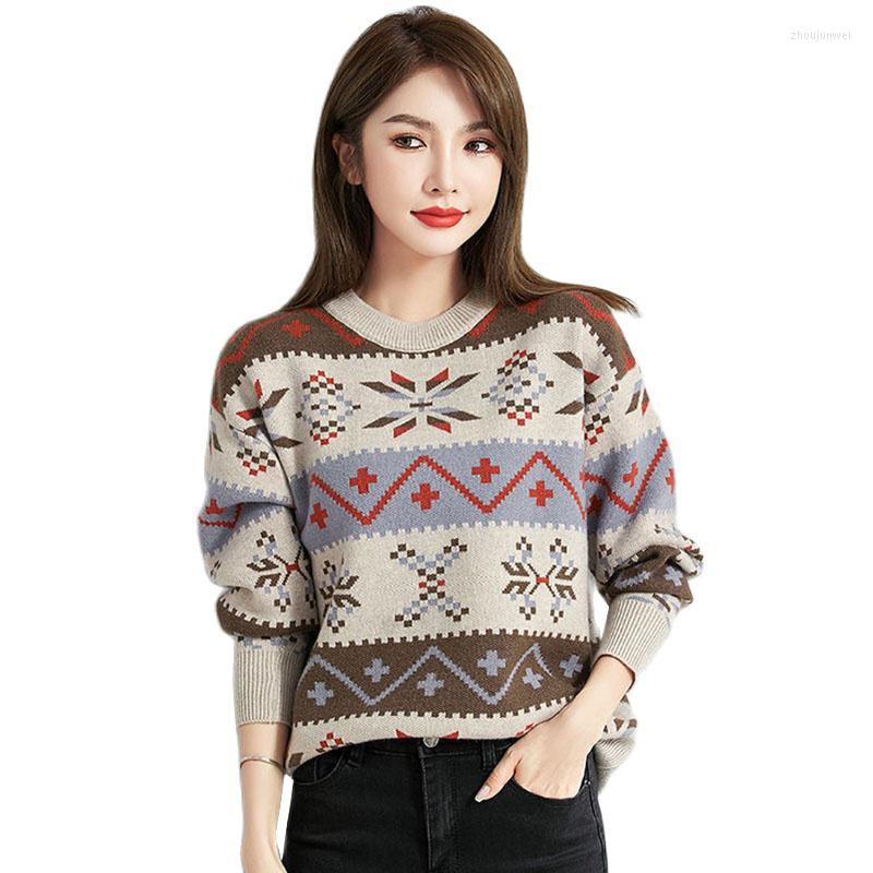 

Women' Sweaters 2023 Autumn Winter Women Pullovers Sweater Knitted Loose Casual Jumper Fashion All-match Warm Female Pull Femme, Red