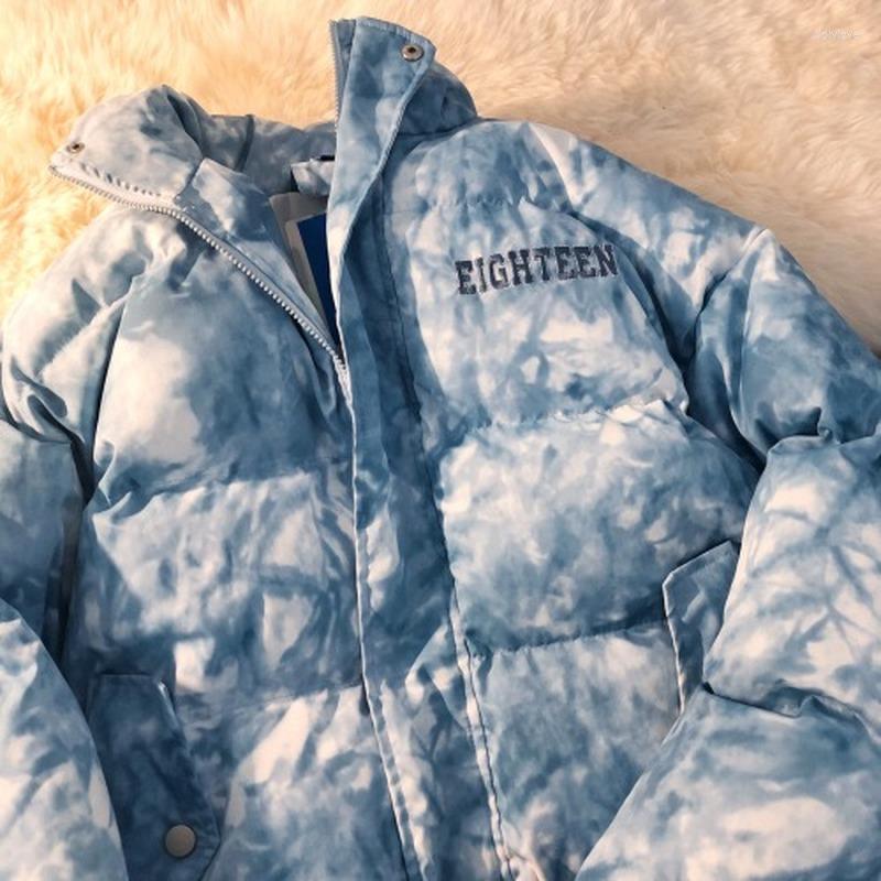 

Women' Trench Coats 2023 Autumn Winter Couple Ins Trend Harajuku Style Coat Jacket Women Casual Fashion Loose Cotton-padded Jackets Female, Blue