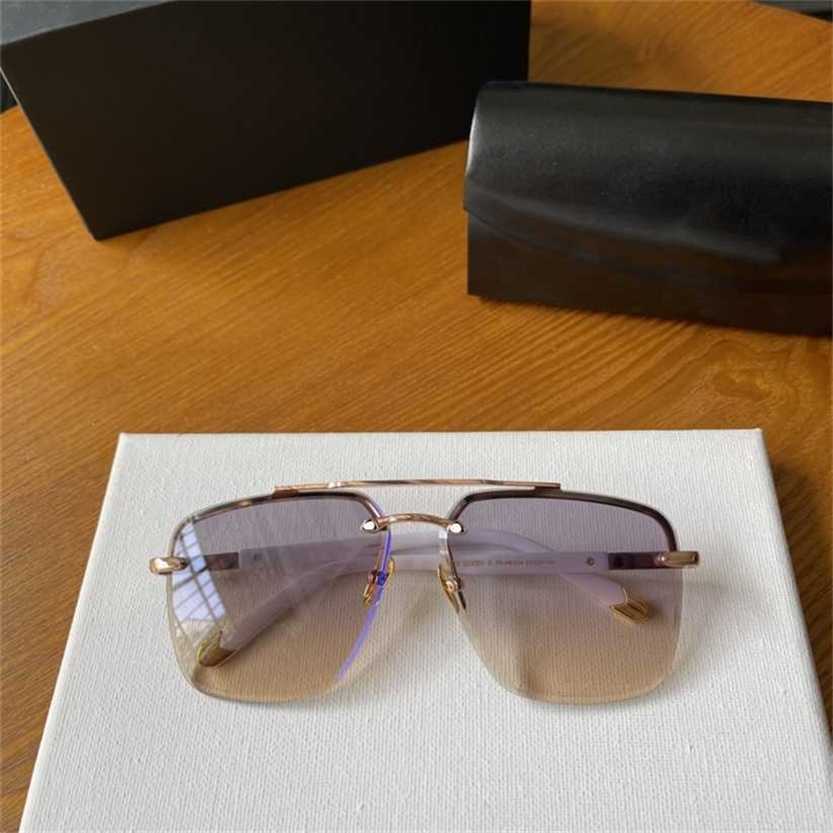 

Sunglasses 2023 new Advanced female metal square frameless thin ins-style MAY men's casual sunglasses