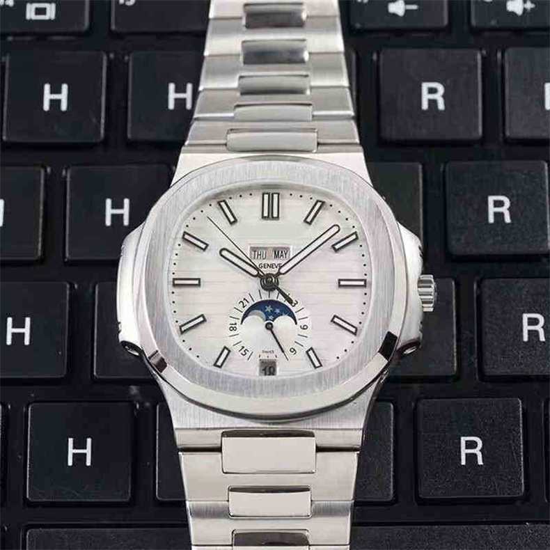 

aquanauts 5164a Luxury Watches For Mens Pate Philipp Ppf Nautilus Series 5726 Automatic Mechanical Refined Steel Baida LuminousWristwatches Fashion 8KB0, White