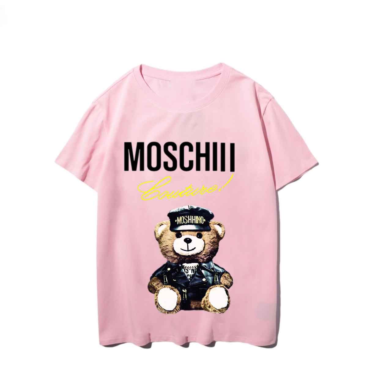 

Moscno Designer T Shirt Bear Print Mens T Shirt Moschiii Better Brand Fashion Summer t shirt High Quality Short Sleeve US Size S-XXL, Moshno-13