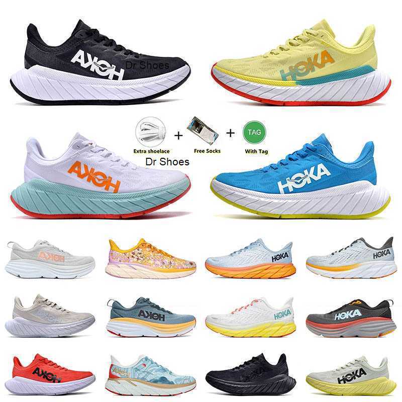 

2023 HOKA ONE Running Shoes Mens Women Platform Sneakers HK 1 Hokas Bondi 8 Clifton Designer Carbon x2 Black White Tennis Accepted shock, A4 36.5-42.5