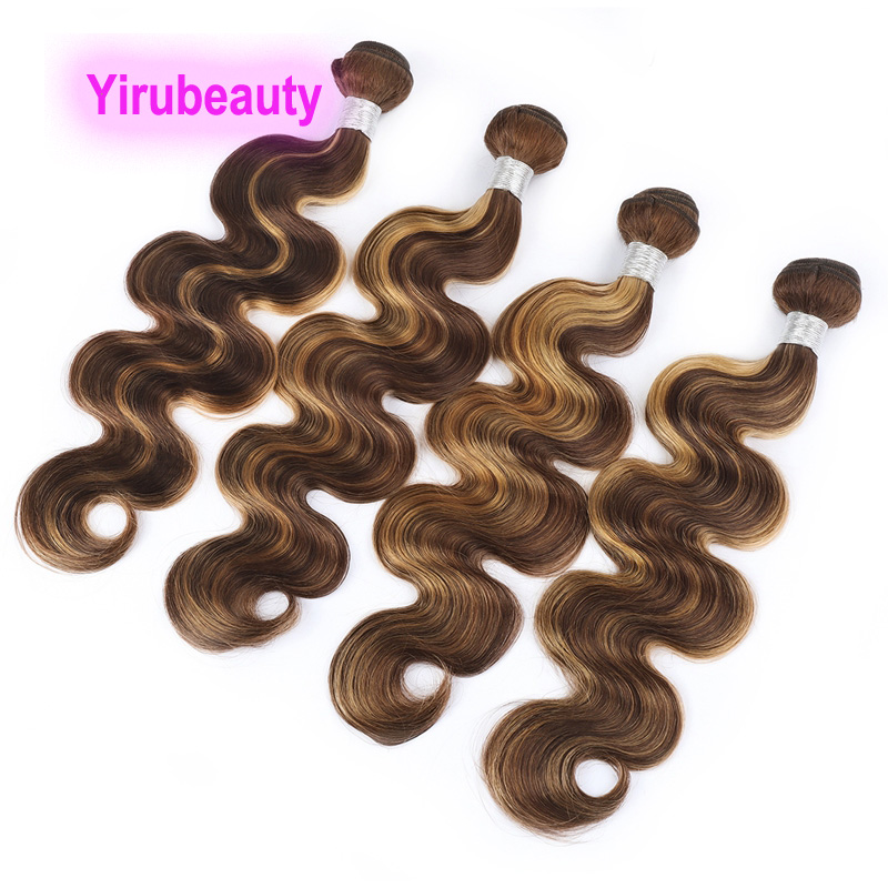 

Hair Extensions Body Wave Malaysian Human Virgin Hair Double Wefts P4 27 Piano Color 10-30inch 4 Pieces/lot