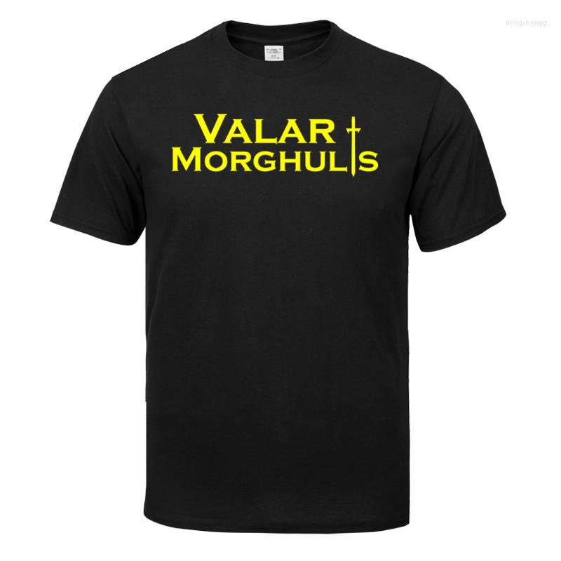 

Men's T Shirts Men Valar Morghulis Print Fashion T-shirt Summer Casual Short O-Neck Sleeves White Hipster Unisex Clothes Drop