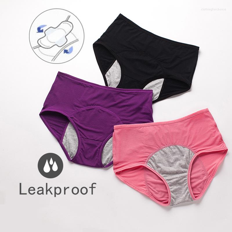 

Women's Panties Leak Proof Menstrual Physiological Pants Women Underwear Period Cotton Waterproof Briefs Plus Size Female Lingerie