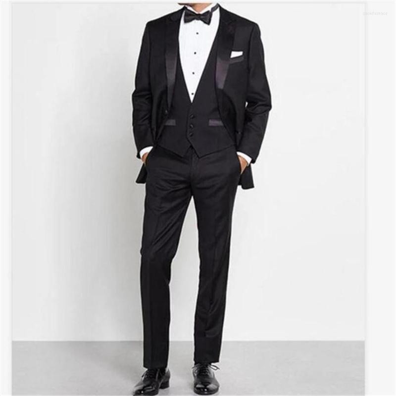 

Men's Suits Grey Notch Lapel Wedding Men 2 Buttons Costume Homme Groom Tuxedo Prom Party 3 Pcs Slim Fit Blazer Terno Masculino, Same as photo