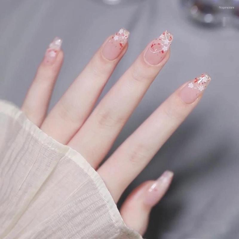 

False Nails Classic Square Head Fake With Smooth And Non-Grainy Texture Women Delicate Hand Decoration, Light green