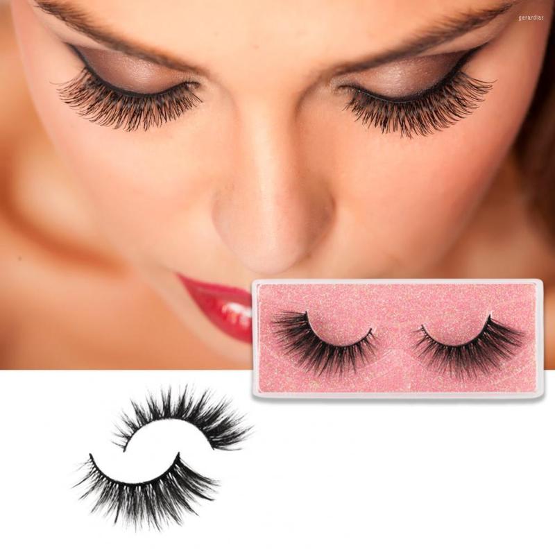 

False Eyelashes 50% 1 Pair Artificial Eyelash Natural Effect Slender Exquisite Imitation Mink Hair Eye Lash For Girl