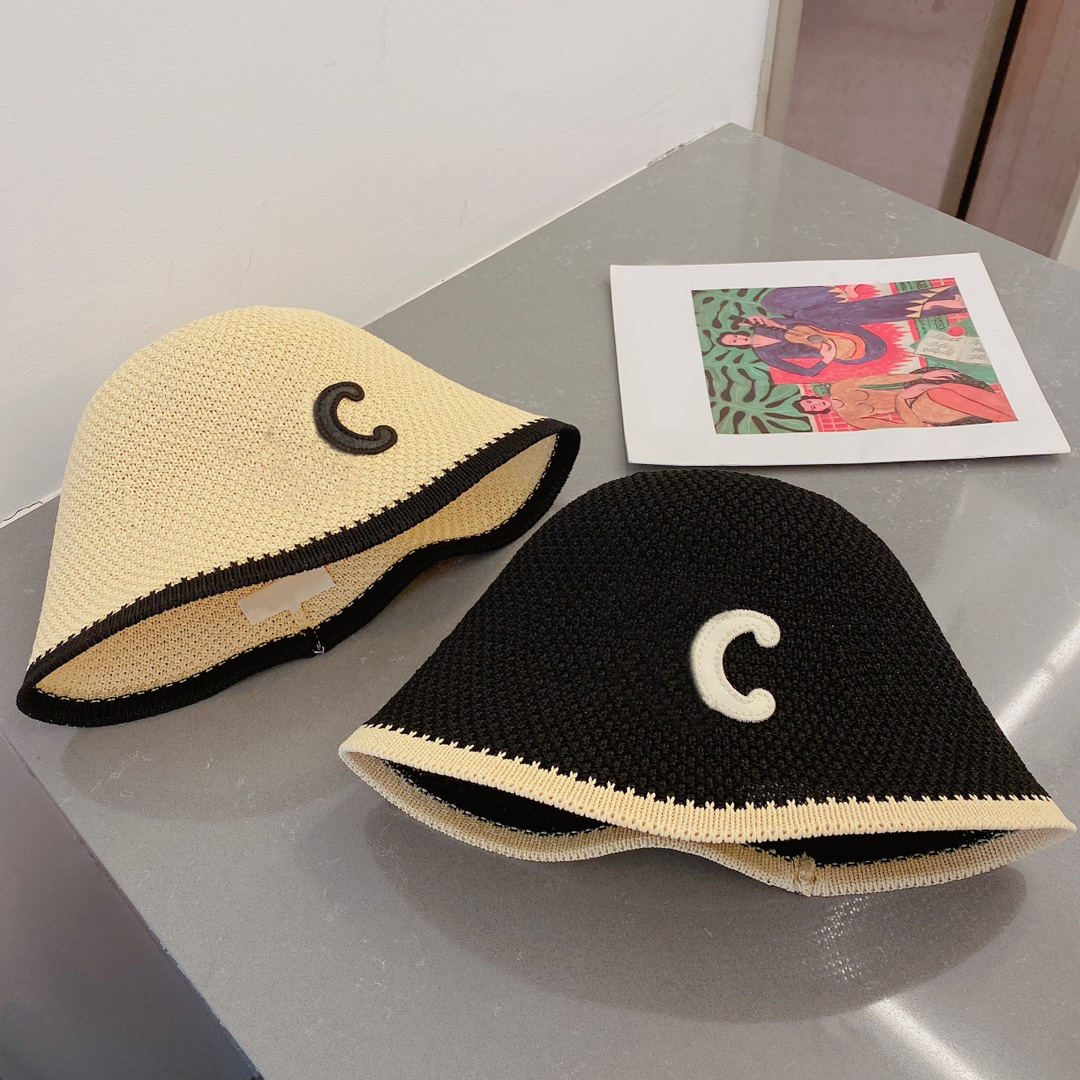 

Fashion Brand Designer Grass Bucket Hat for Women Men Caps Beanie Casquettes Fisherman Buckets Hats Summer Sun Visor, Black
