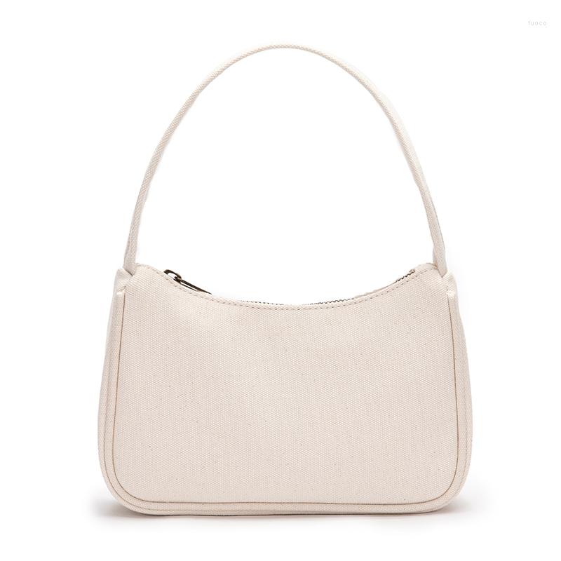 

Evening Bags White Underarm Bag Mini Canvas Mobile Phone Summer Fashion Simple Handbag, Beige