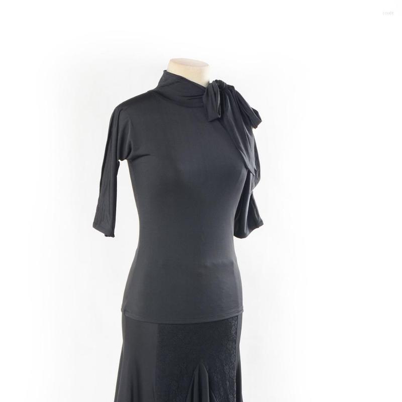 

Stage Wear 2023 Latin Dance Tops Vestidos Infantis De Festa Costumes Salsa Dancing Dress For Women Ballroom Shirt, Blue