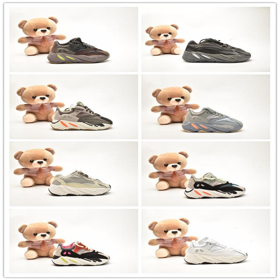 

With Box Yeezzys Coconut 700 Running shoes for children yeezys Boosts 700s yezzys kids basketball shoes boys and girls Middle upper casual sneaker shoes 26-35324M wZ