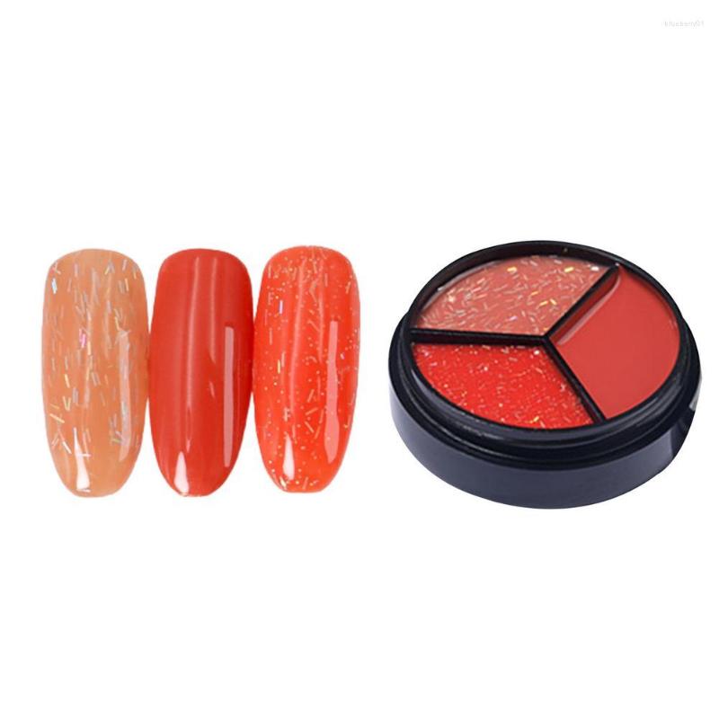 

Nail Gel 3 Colors 15g Polish Kit UV LED Glue Color Mud Cream Art Pigment Set For, Transparent