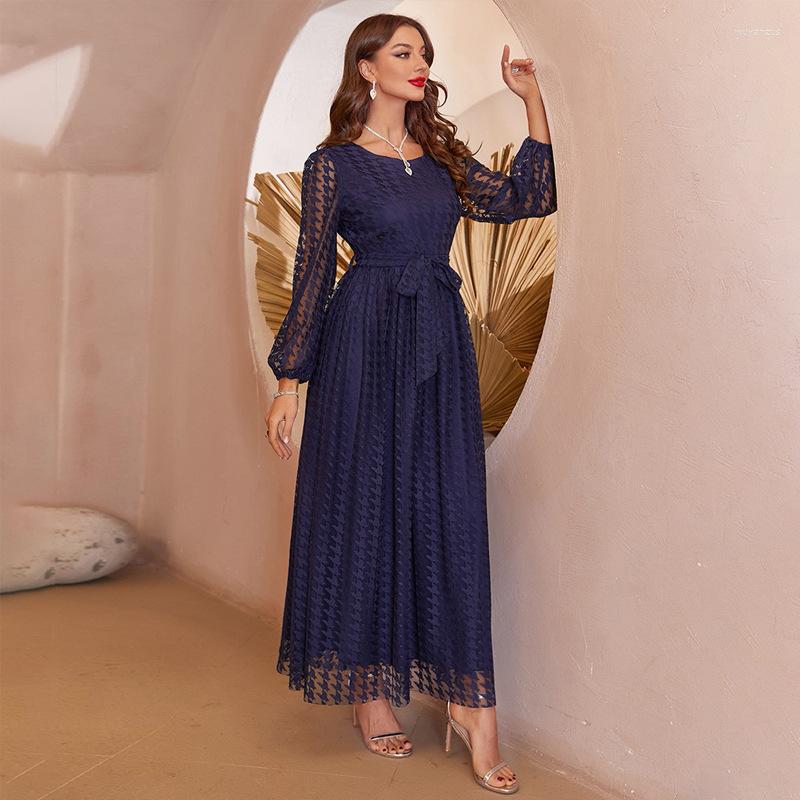 

Ethnic Clothing Elegant Dresses For Women A-LINE Robe Abayat Muslim Embroidery Moroccan Caftan Slim Sexy Lace Evening Party Dress Long