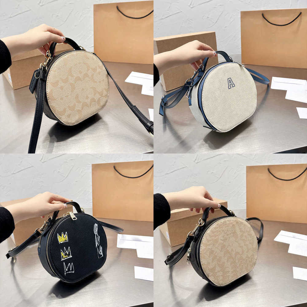 

crossbody bag designer cross body bags leather handbag Round Cake Buns Women Shoulder Tote Bag Leather Lady Messenger Purse 221019, Coac-2