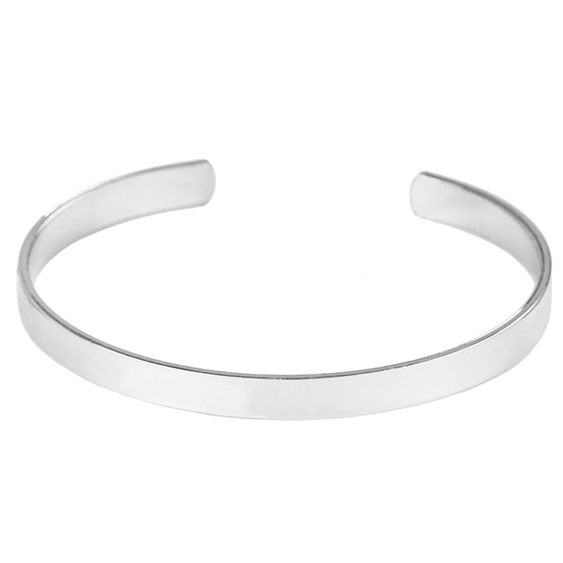 

Bangle Simple Fashion Adjustable Bracelets Silver Dainty Classic Open Bracelet Femme Jewelry Gift Pulseras Dropshing