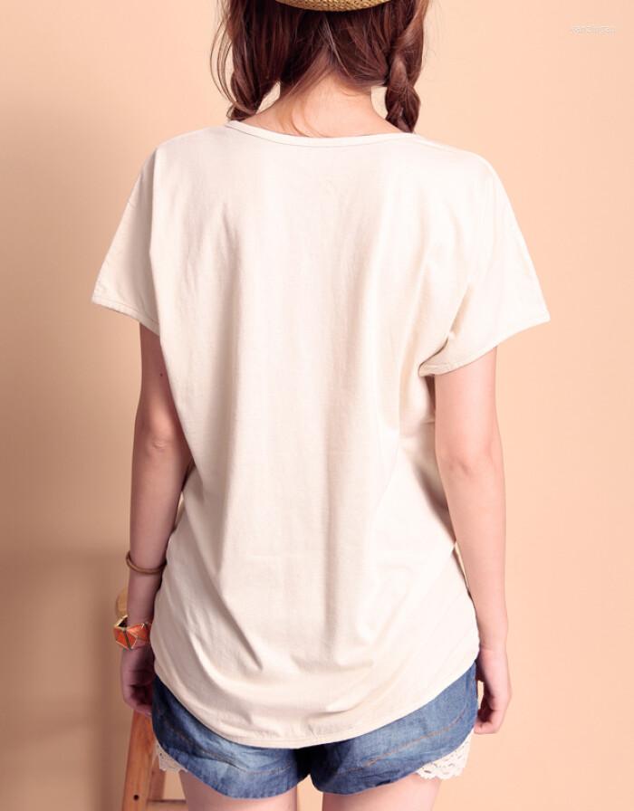 

Women's T Shirts 2023 Fashion Women Red Tee Top Shirt Cotton Clothes, Black