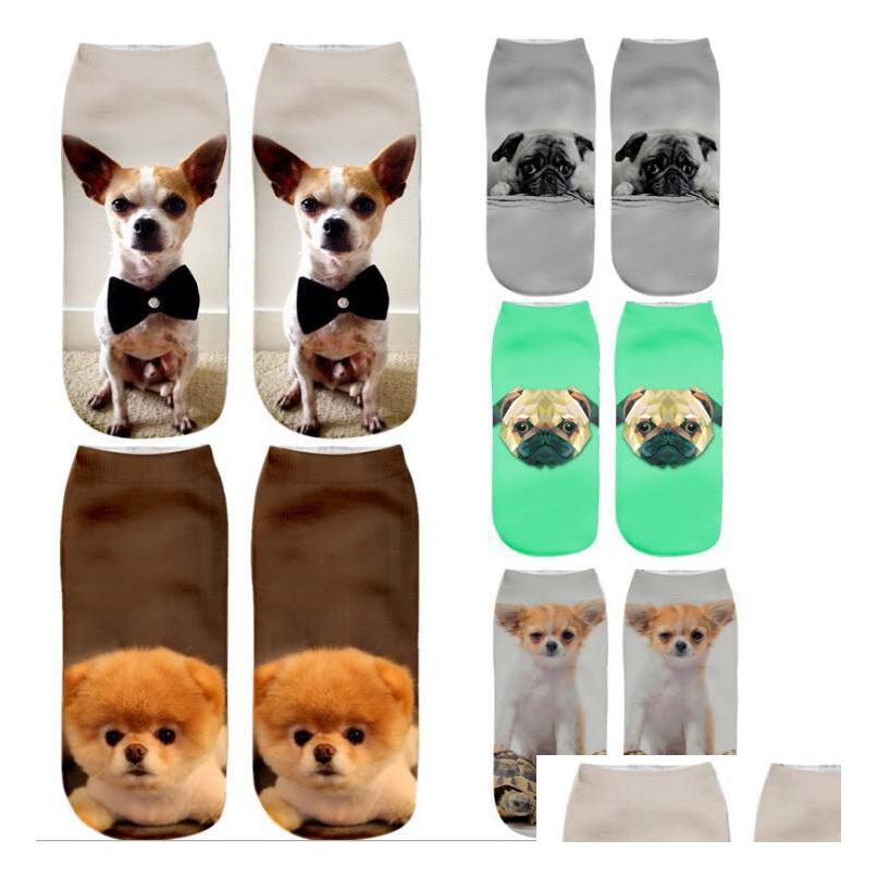 

Kids Socks New Kawaii 3D Print Women Ankle Dogs Calcetines Female Chaussette Funny Sock Cute Short 50Styles Drop Delivery Baby Mater Dhbjv, As show