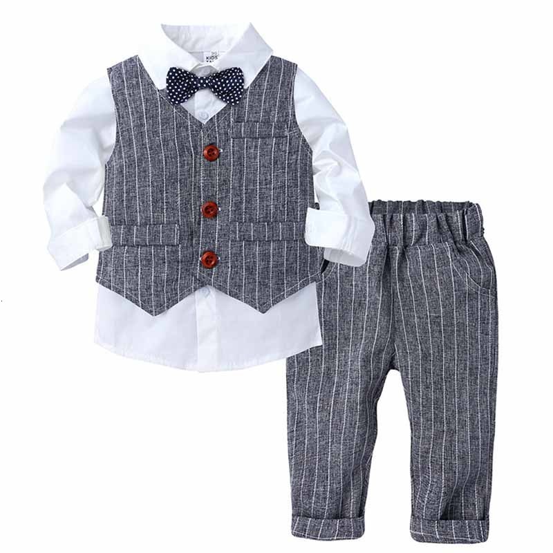 

Suits Boys Suit for Weddings Kids Prom Party Tuxedo Formal Blazer Pants Children's Wedding party Performance Costume school uniform 230313, Dtz9482-gray
