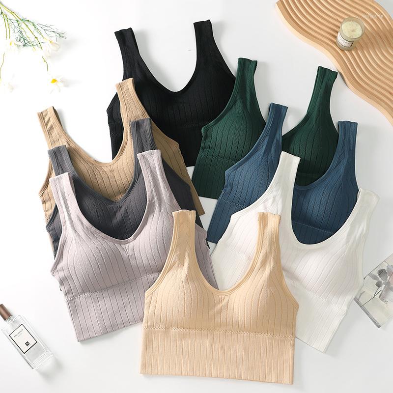 

Camisoles & Tanks Tube Top Vest U-shaped Beauty Strap Chest Pad Detachable Bottoming To Collect Auxiliary Breasts Gather, White