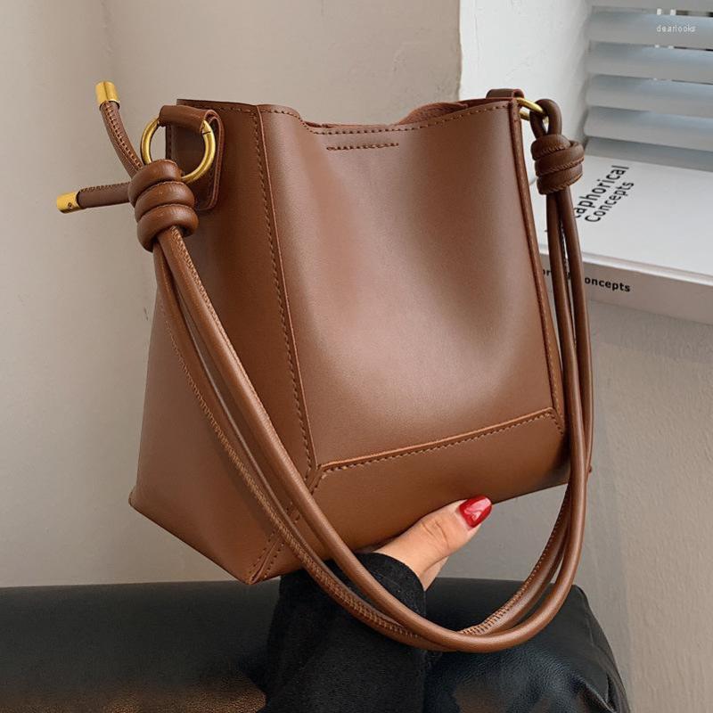 

Evening Bags Women Handbags Lady Shoulder Messenger Cross Body Bucket Retro Purse And Luxury Designer For Female 2023, Black