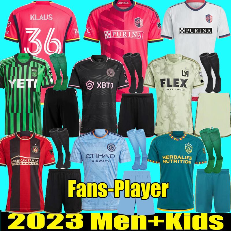 

S-4XL 2023 LA Galaxy LAFC Soccer Jerseys Atlanta Inter United FC Miami st Louis''RED' Home away 23 24 Los Angeles Football Shirt St. L ouis City Fans Player mesn kids socks, Atlanta home full kit