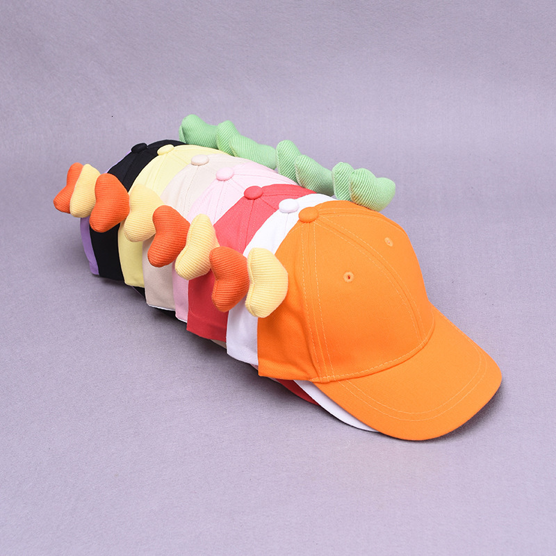 

Caps Hats Korean Style Colored Loving Heart Children's Baseball Hat Boys and Girls Outdoor Cute Sun-Poof Peaked Cap Fashion 230313, White